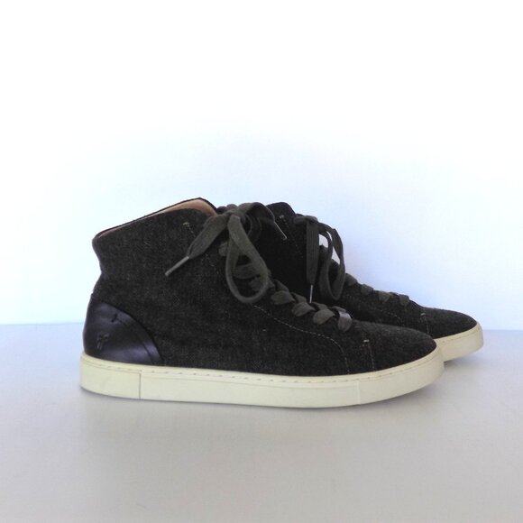 Frye Ivy High Top Sneakers Size 9 Olive - Picture 1 of 10